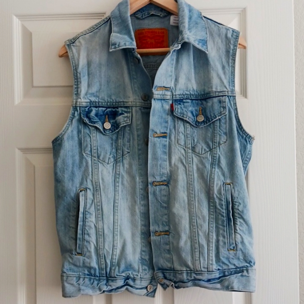 LEVI'S VNTG Demin Vest Size Med